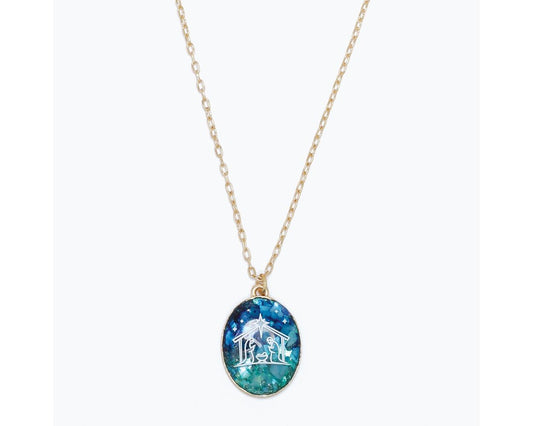 Nativity Scene Necklace by Periwinkle