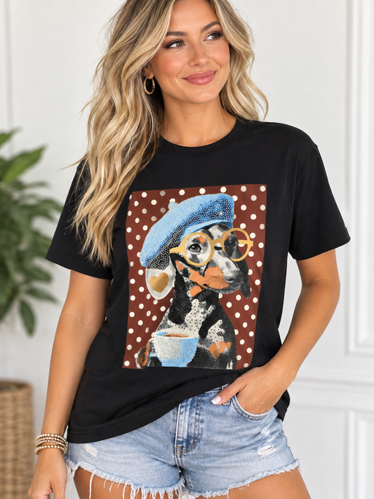 Espresso Yourself Dachshund Tee