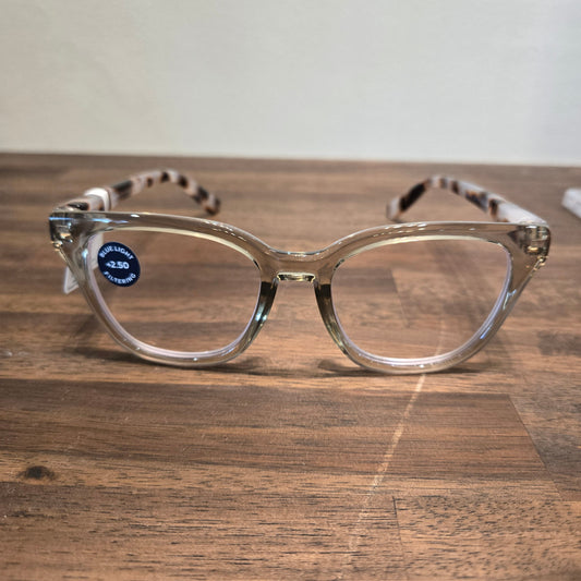 Lenora- Fog/Chai Tortoise- Readers by Peepers