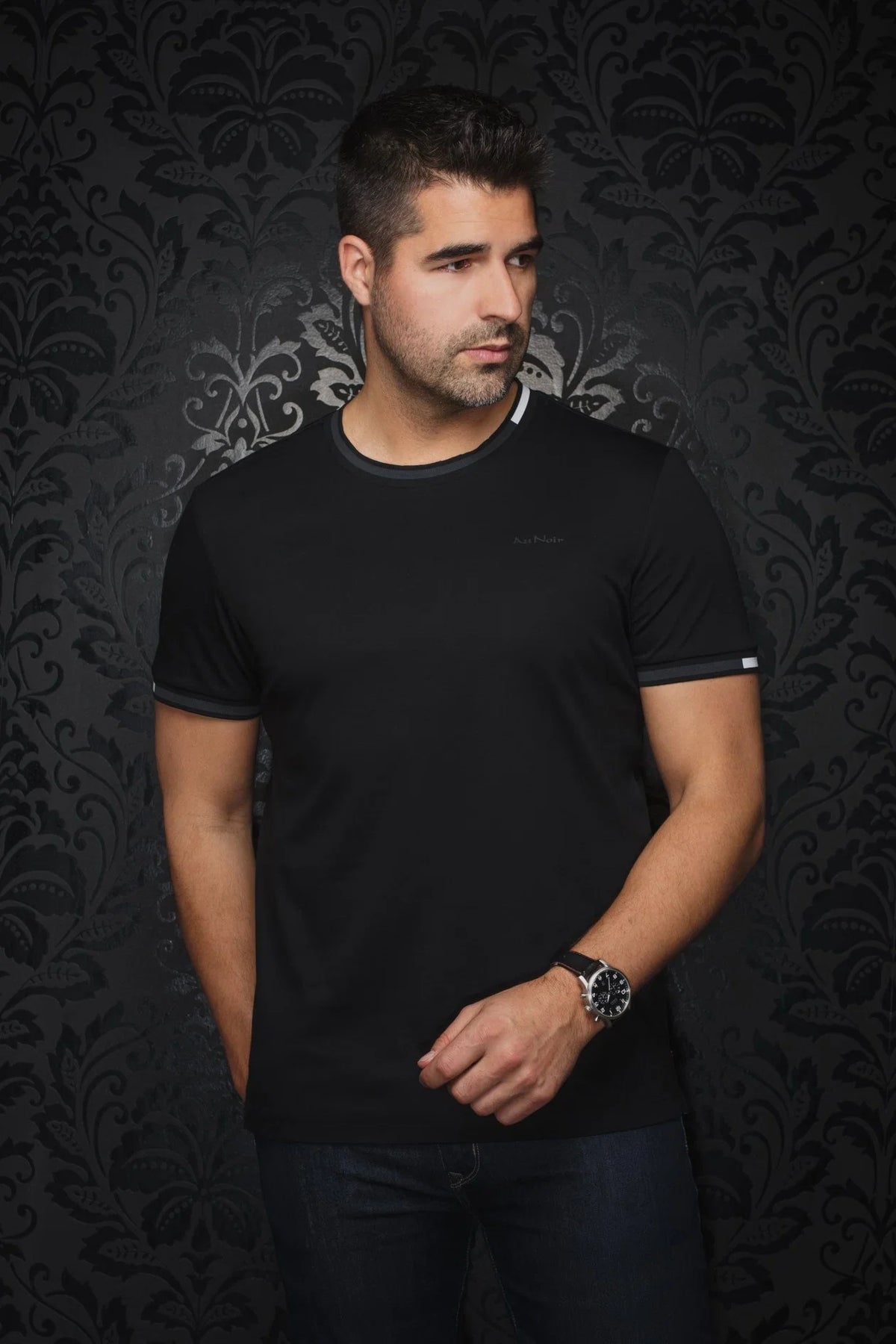 Harden Men's Crew Neck T-shirt by AuNoir