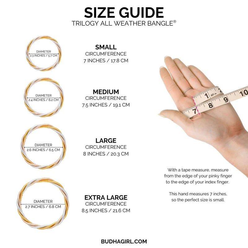Trilogy All Weather Bangle by BUDHAGIRL