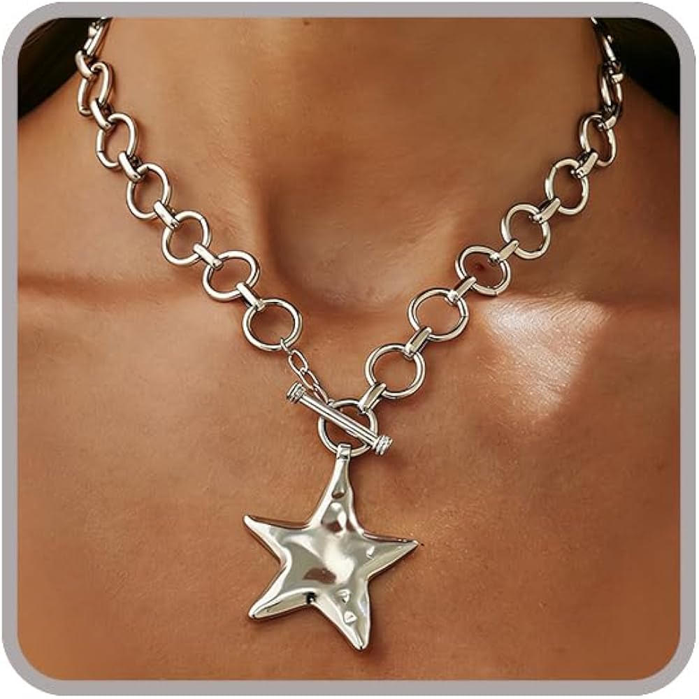Hammered Star Necklace
