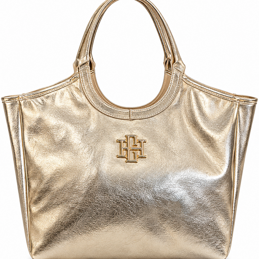 Bellamy Tote- Gold- by Caroline Hill